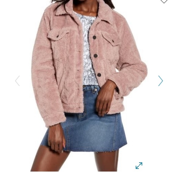 Blank NYC Jackets & Blazers - BLANKNYC Cozy Teddy Faux Shearling Trucker Jacket